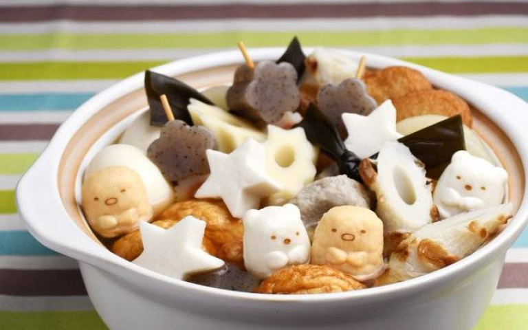 怎麼捨得吃！角落生物變成關東煮「魚板」了