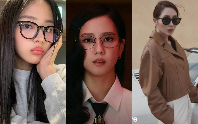 Jisoo、Minji同款眼鏡戴起來!韓星愛牌是它?外型極簡又百搭、重點超顯臉小