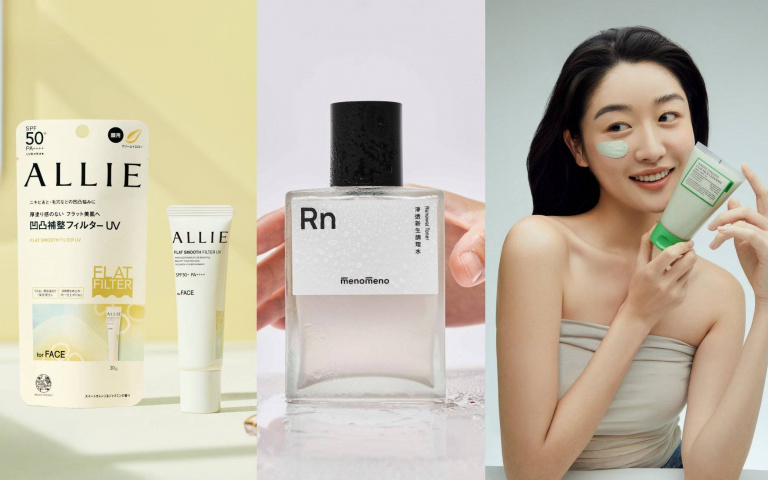 夏日毛孔保養攻略！menomeno雙酸拋光調理水、ALLIE柔焦UV、FULLY綠番茄泥膜養出零修圖水煮蛋肌！
