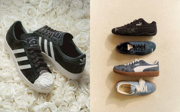 鞋櫃要失守了！愛迪達推玫瑰造型貝殼頭美到犯規、PUMA台灣限定丹寧＋蕾絲鞋帶仙氣爆棚