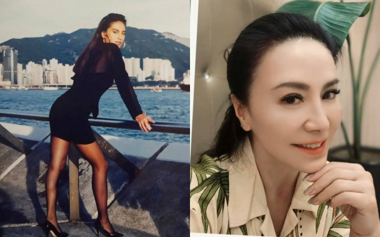 59歲田麗曬「超辣舊照」！緊身洋裝配性感黑絲襪 網驚：現在看還是美