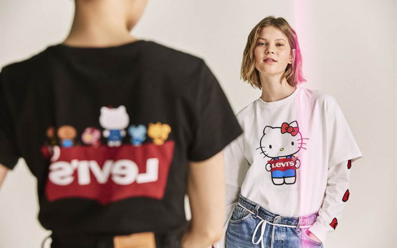 兩大經典間的火花LEVI’S® x HELLO KITTY® 聯名系列 交織出反差萌
