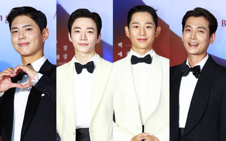 2022《百想》紅毯照!朴寶劍退伍後首露面,丁海寅、李俊昊根本男神降臨!