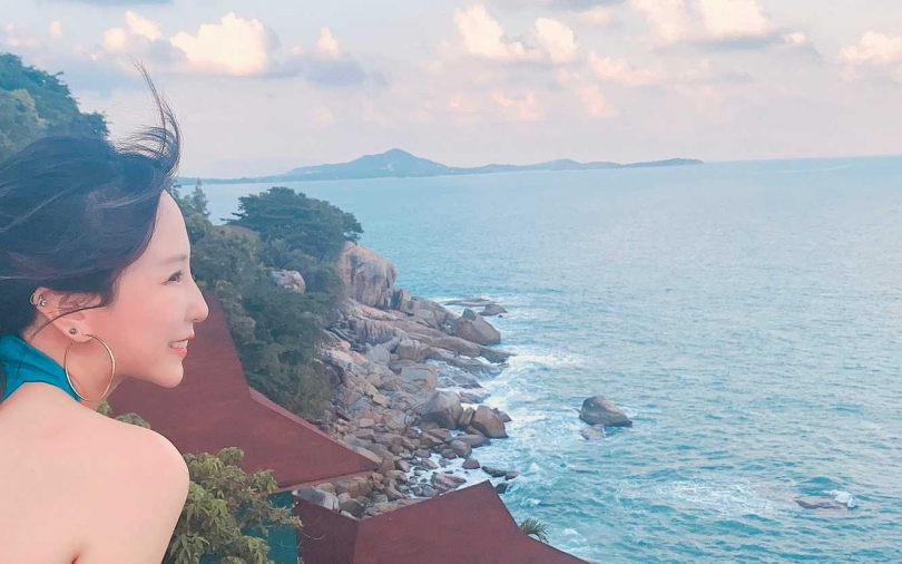 潘嘉麗曼谷轉機驚魂　蘇美島度假渾然不知有豔遇