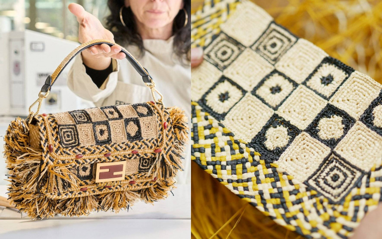 FENDI「hand in hand」計畫前進馬達加斯加!特別與Made For A Woman合作推出充滿當地傳統特色的拉菲草Baguette!