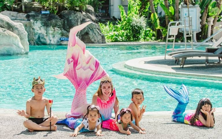入住飯店二泊三食贈活動三選一！獨木舟、水彈射擊、變裝美人魚一次玩爽爽！