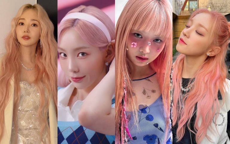 粉紅髮超仙!盤點6位韓女星一染就封神,朴敏英、太妍、Rei直接從漫畫走出來!
