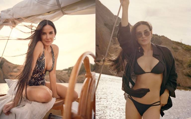 「好萊塢最強美魔女」黛咪摩爾60歲長這樣！「臉部刮痧」就是她的回春秘訣！