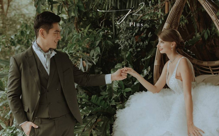 祖雄異國風情婚紗照曝光　佳娜挺三月肚火辣圓夢