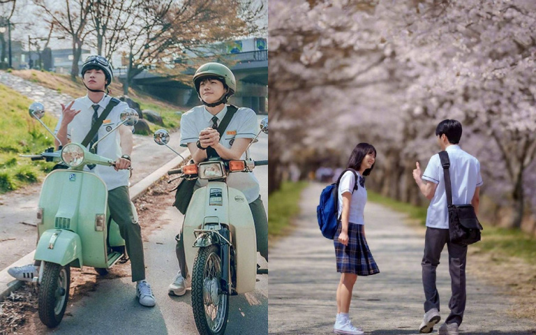 韓網點出韓版《想見你》5大吐槽點!1998年騎電動車、賞櫻穿夏裝,笑稱:「奇幻片都不敢這樣拍」
