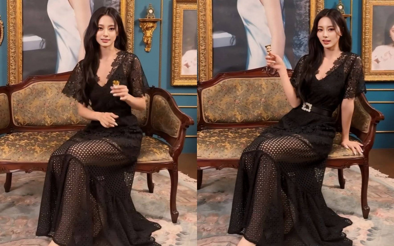 子瑜單飛後真的女人味爆發!蕾絲透視洋裝還開深V「小露酥胸」超性感啊!