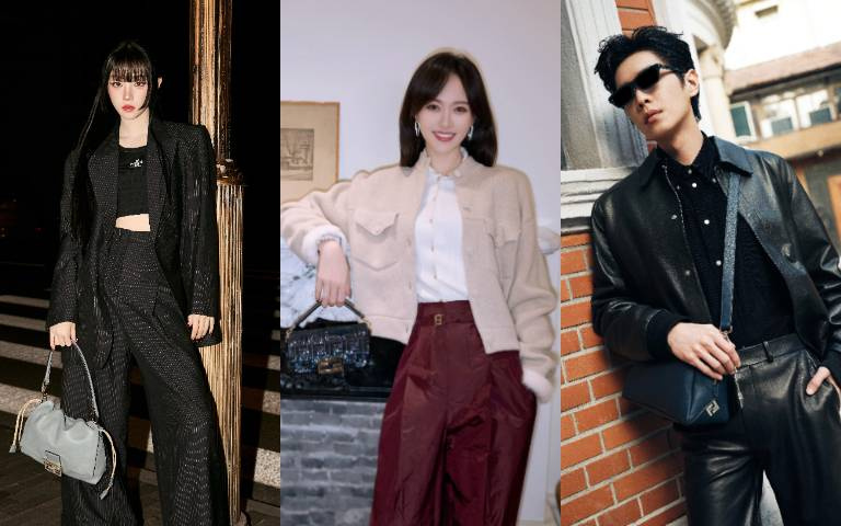 女神唐嫣兩套都神美、男神張若昀帥度破表！FENDI早春系列攻佔話題榜，連宋雨琦都辣出新高度