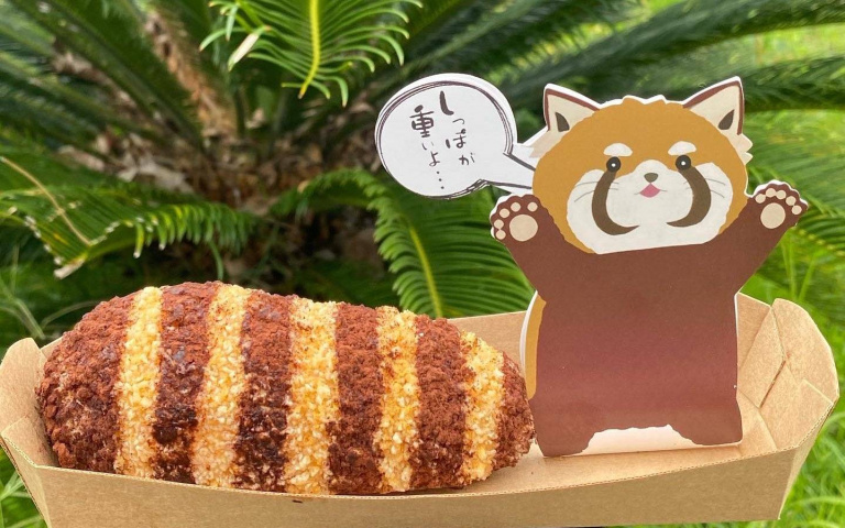 是沉甸甸的尾巴!日本動物園推出「小熊貓尾巴熱狗」