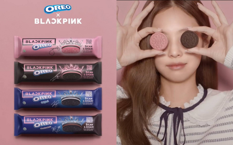 OREO變粉色了!攜手BLACKPINK推黑粉夾心,四款聯名一次登場!