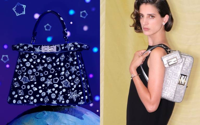 FENDI 2023-2024冬季假日系列搶眼登場！鑲上滿滿水晶的特製款FENDI Peekaboo也太美了吧！