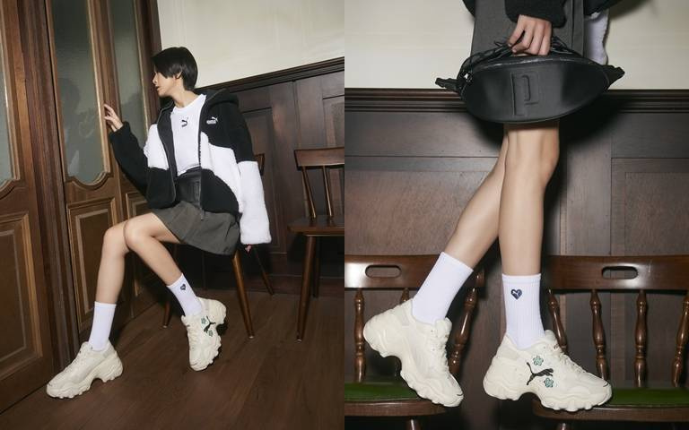 美腿製造機！PUMA手繪花樣厚底美鞋在台亮相，打造完美比例穿搭！