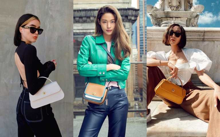 復古外型、皮革滾邊細節！雪炫和IG潮人們正掀起一股the Coach Originals熱潮