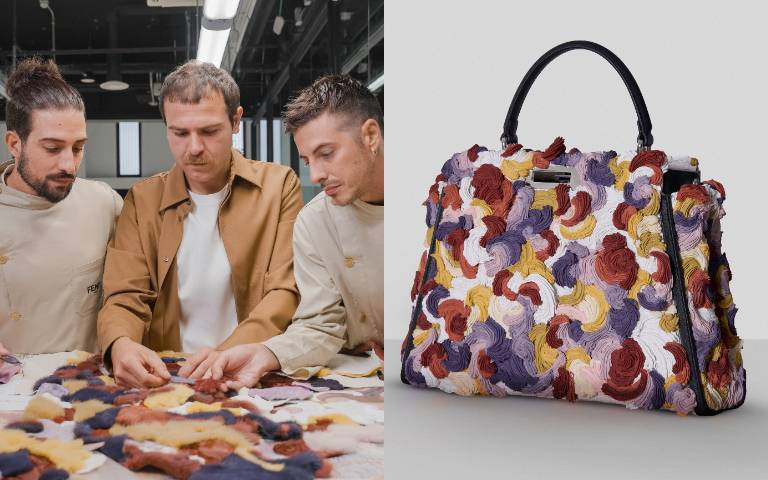 是藝術裝置還是精品包？FENDI這顆Peekaboo靠彩色水泥雕出溫柔奢華、驚艷全場