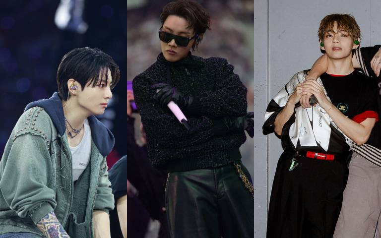 BTS巴黎巡演造型帥出新高度！J-HOPE、V、柾國訂製戰袍同場較勁，直登時髦穿搭天花板