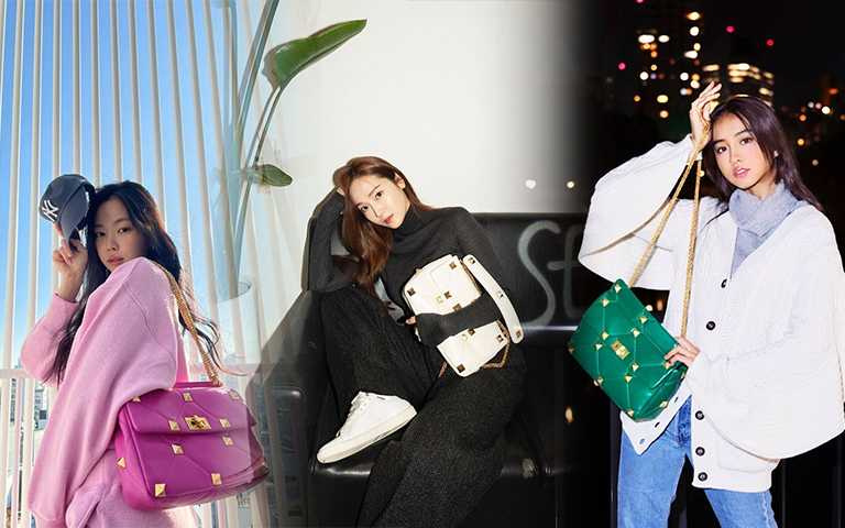 木村光希、Jessica不惜撞包搶曬它！Valentino超帥鉚釘包款，「個性氣質」一次Get