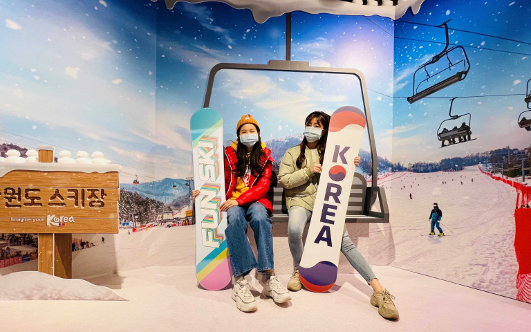 一秒飛韓國玩雪!KOREA PLAZA將江原道滑雪場搬到台灣
