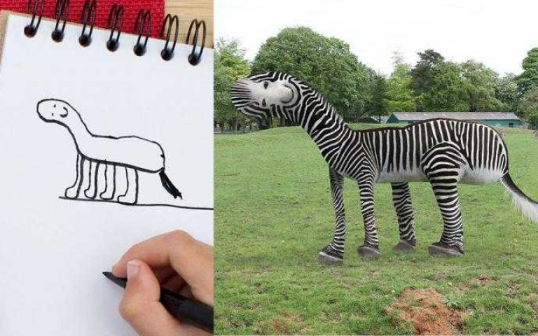 把兒子畫的東西P圖成現實！意外的受歡迎～《Things I have drawn》