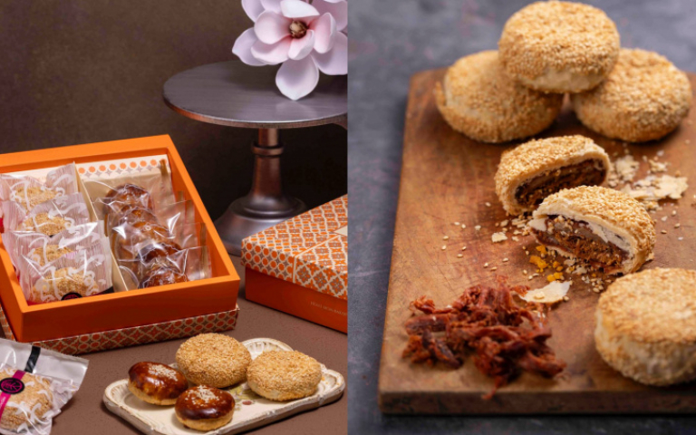 中秋送禮漢餅傳情　鹹中帶甜三Q餅表謝意　雙星合作綠豆椪藏法式工藝