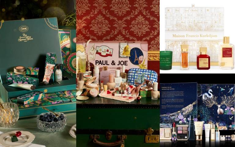 聖誕節禮盒開箱夢幻登場｜倒數月曆女王級推薦！SABON、肌膚之鑰、MFK、PAUL & JOE都來了