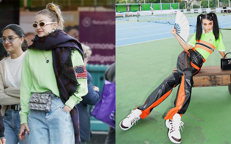 名模Gigi Hadid、潮模李函都在揹!結合叛逆與優雅於一身的OFF-WHITE「Jitney」包