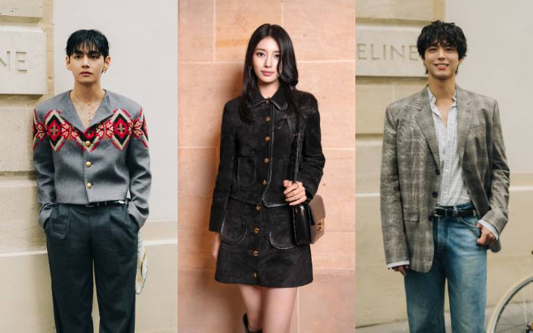 頭排嘉賓帥美到失焦！CELINE 2026春季大秀，金泰亨、朴寶劍、裴秀智、劉詩詩都來了