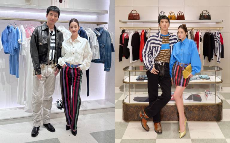 莫允雯被求婚後首度放閃、Versace亮色丹寧穿出夏日濾鏡感！傅孟柏這件皮衣舒服又透氣太犯規