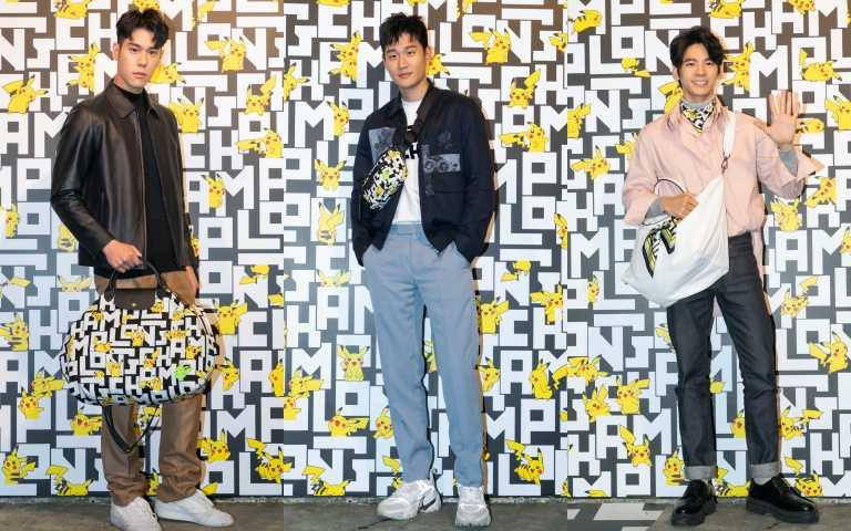 周興哲、周予天、林柏宏都想變成「皮卡丘」！郭雪芙透膚洋裝搭皮卡丘提包現身Longchamp派對