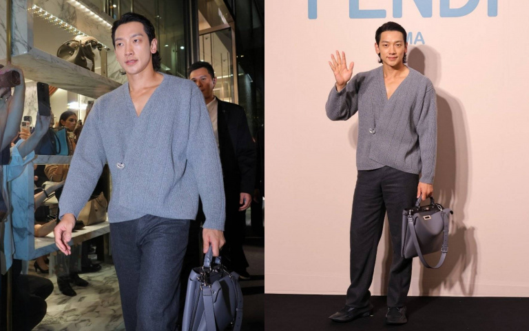 RAIN現身東區超多粉絲朝聖!為FENDI Diamond Towers新店開幕站台魅力橫掃全場!