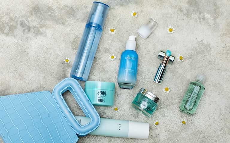 夏季「Baby Blue」清爽涼感色保養品,視覺就能降溫消暑