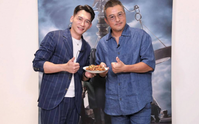 律政劇接檔交棒　温昇豪送客家小炒為李銘順加油