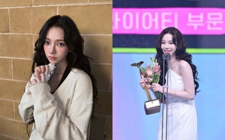 Karina奪《2024 KBS演藝大賞》最佳新人獎!一襲白色修身禮服美翻天!
