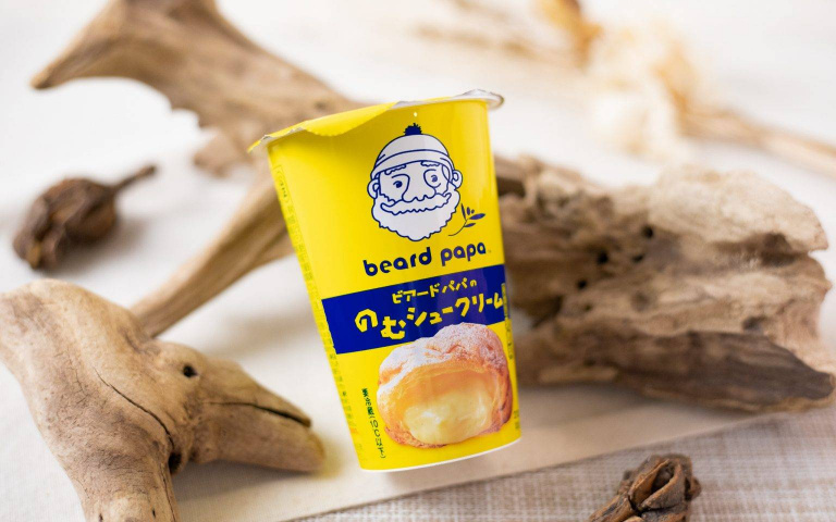 將日式泡芙化成喝的甜點!日本7-11限量「beard papa用喝的泡芙」