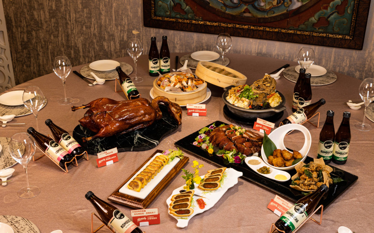 康普茶品牌與5間名店推經典菜組合！香魚燒蛋捲配水蜜桃風味超剛好！