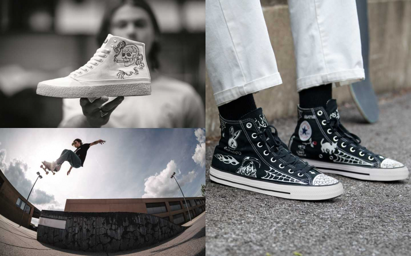 滑板鞋X刺青X手繪設計　譜出有態度的街頭藝術新作！