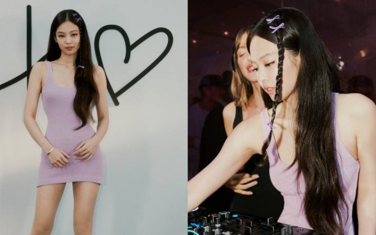 Jennie for Calvin Klein聯名膠囊系列正式開賣！Jennie在派對上穿的紫色迷你洋裝有預感會是最快斷貨款！