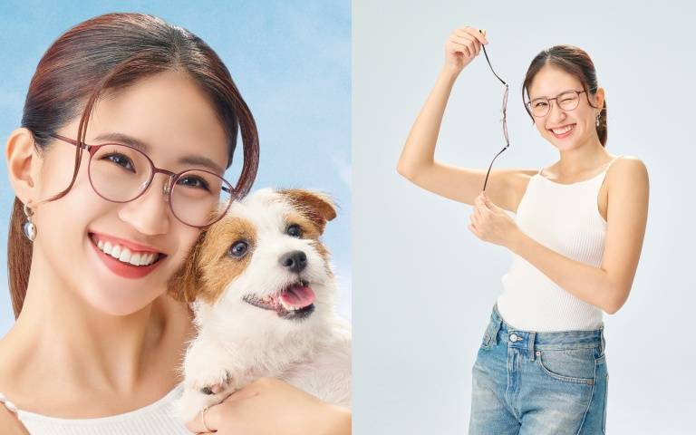 9m88跟超可愛狗狗一起拍OWNDAYS眼鏡廣告,還為狗兒高歌自創曲!