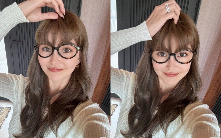 昆凌剪「妹妹頭瀏海」還戴黑框眼鏡！夢回18歲網友狂讚根本高中生神顏！