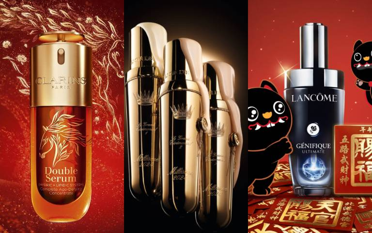 顏值財庫雙升級！2026 新春用頂級抗老完成開運「年輕臉」：迪奧臻金醇萃、蘭蔻加持財神爺錢母、克蘭詩雙萃精華限定版