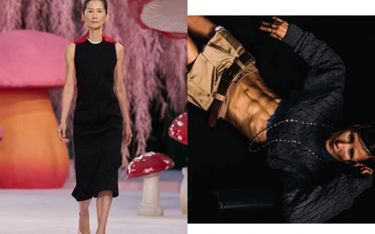 她60歲登上香奈兒大秀震撼時尚圈！高級臉還有「六塊腹肌」連身材都好到封神！