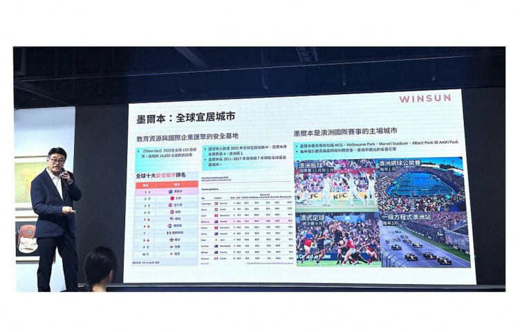 2026年英國「經濟學人智庫」公布全球宜居城市第三名澳洲墨爾本  衛山集團插旗墨爾本  國際資產管理