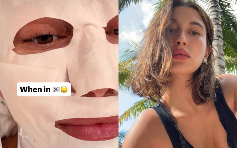 連Hailey Bieber也瘋韓國醫美？首爾行曬「神秘面膜照」引熱議 網狂猜：做了什麼療程？