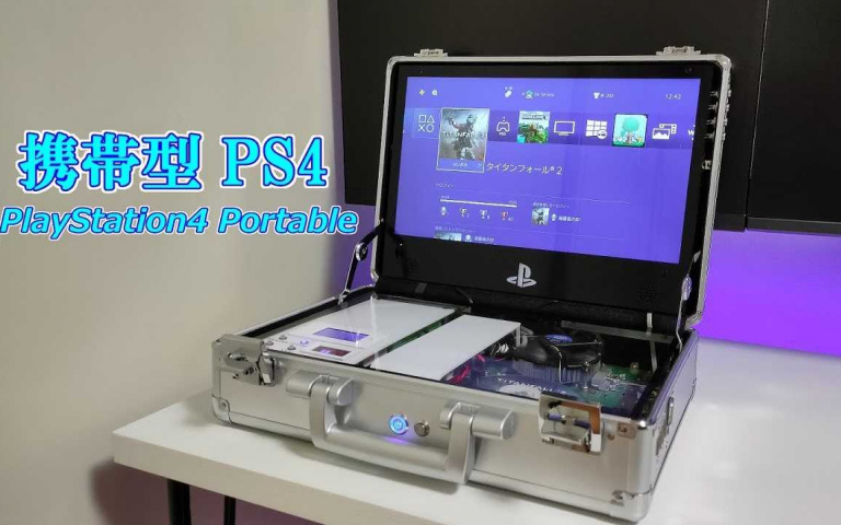想隨時隨地打電動?日本神高中生 DIY手提式「PS4」嚇呆一堆電玩迷!