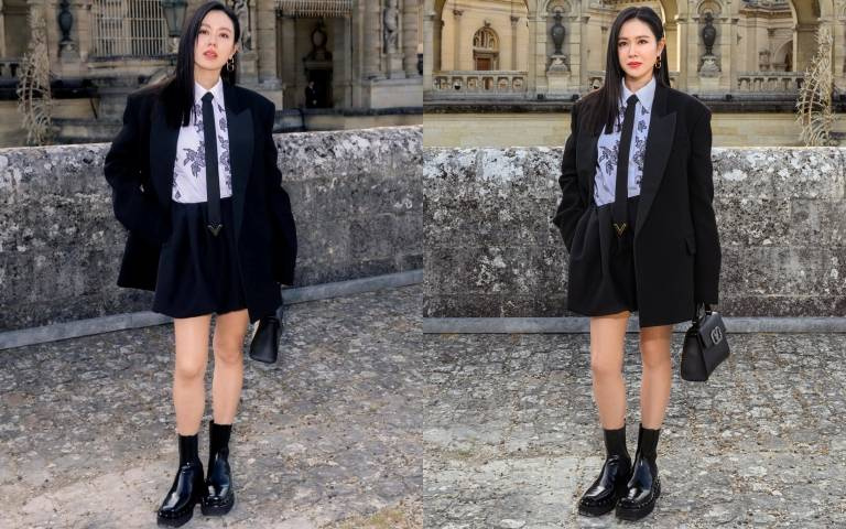 孫藝珍產後8月首露面VALENTINO高訂服大秀現場！一雙「纖細美腿」引發熱烈討論！