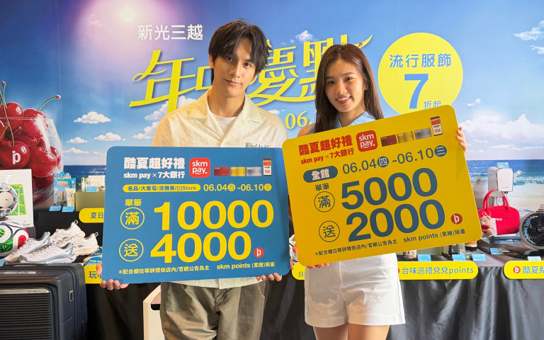 新光三越年中慶6/4開跑！滿5,000送2,000點、50點抽美西8日遊，會員回饋史上最有感