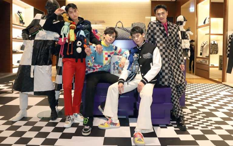 范少勳、林柏宏、張軒睿、劉冠廷穿LV最新春夏男裝,拼比誰的朋友多!